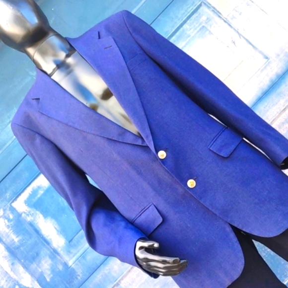 Robert Alan Men's Pure Cotton (2) Button Luxury Blazer - Picture 4 of 17